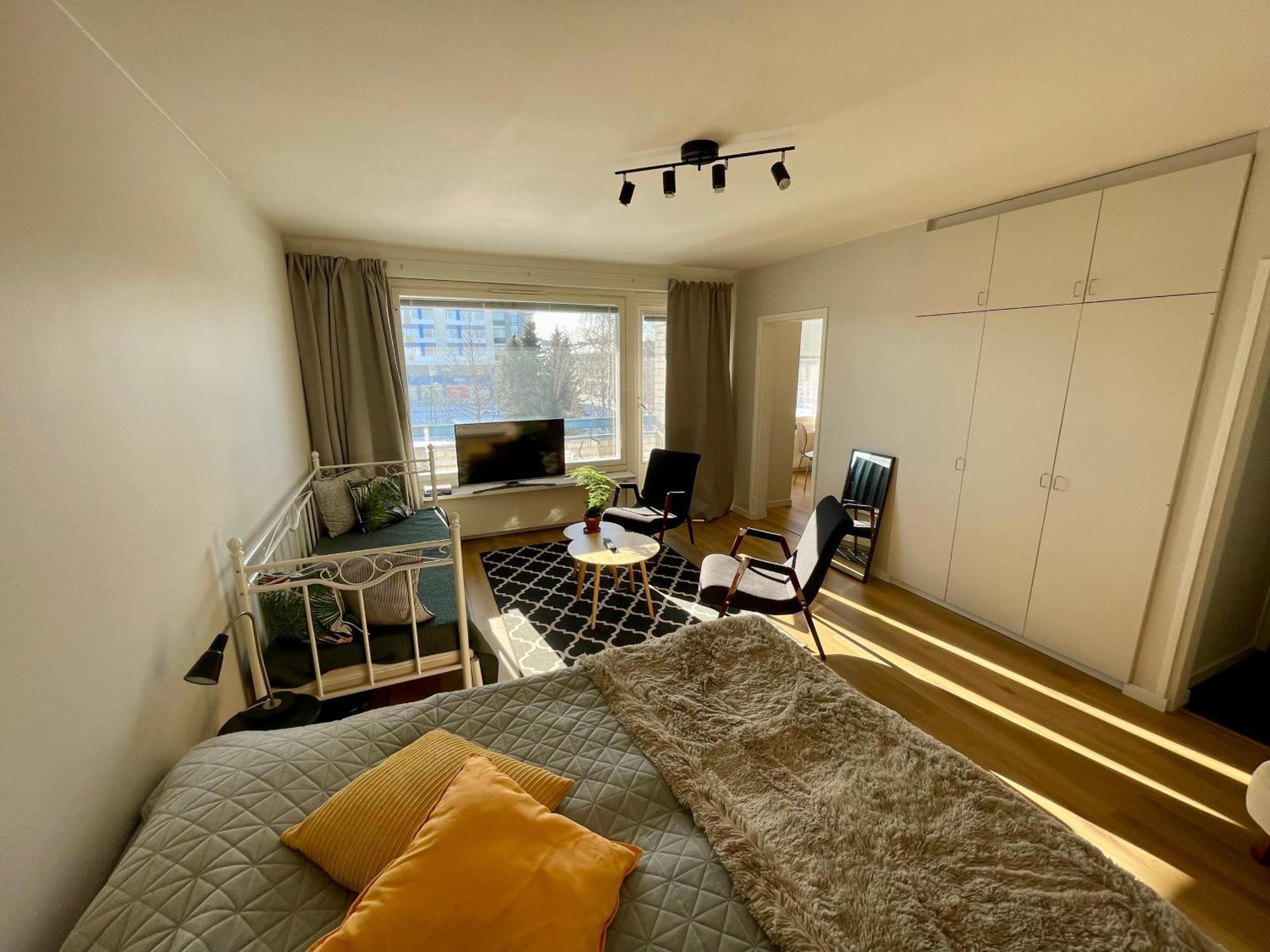 Апартаменты Kiva Majoitus 1-4Hloe, 500M Keskustaan, Parkkipaikka Оулу Экстерьер фото